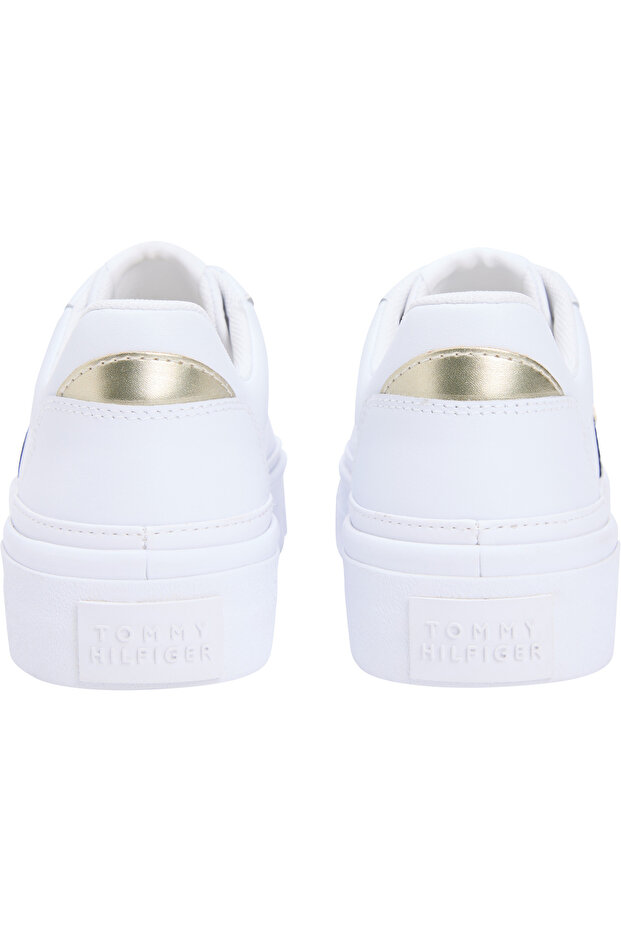 Th Kadın Foxing Platform Webbing Beyaz Sneaker - 4