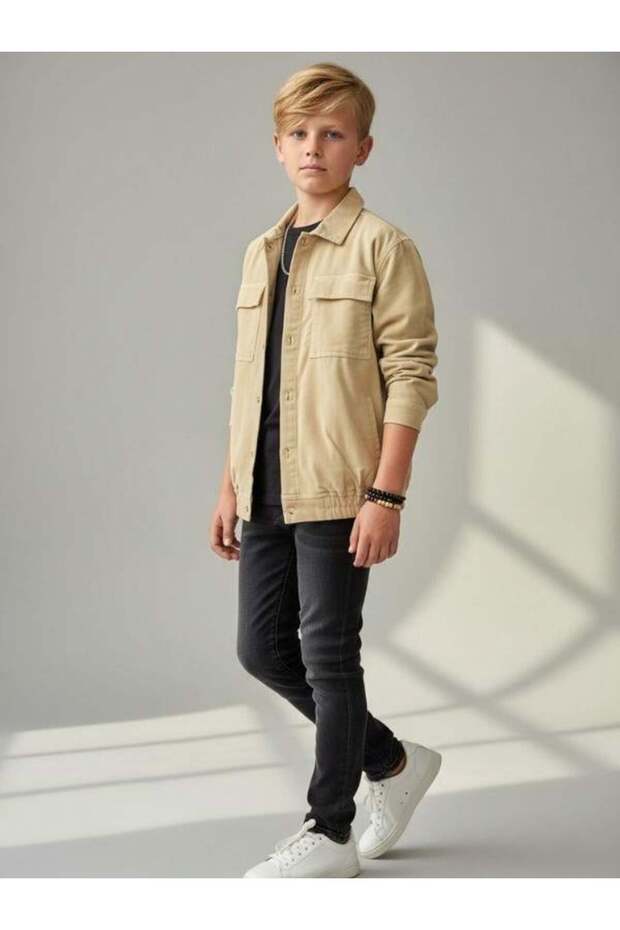 Boy's Pocket Detailed Jacket