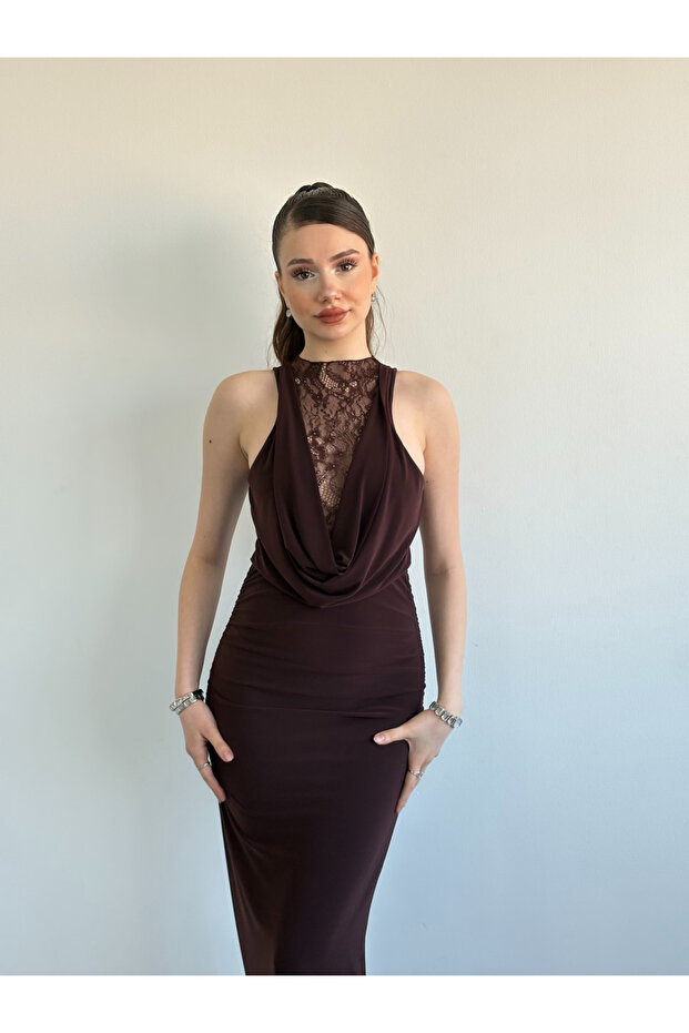 Dantel Sandy Elbise - 1