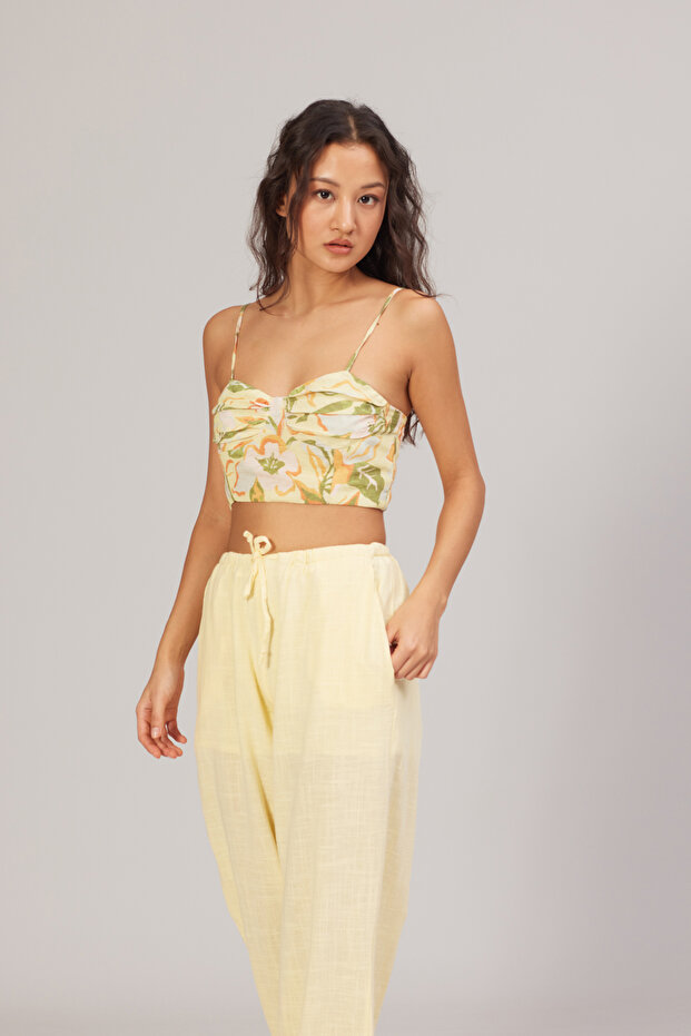 Straped Patterned Bustier - 3