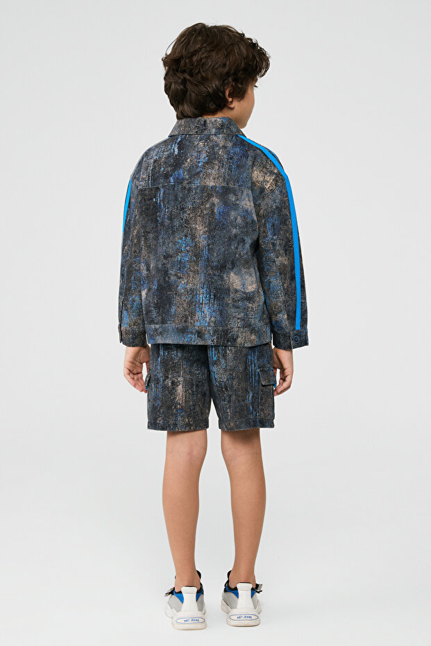 Boy Patterned Jacket - 4
