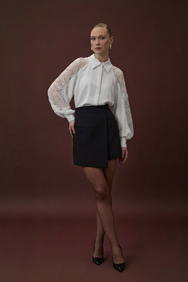 Talia Şort Etek - Siyah - 2