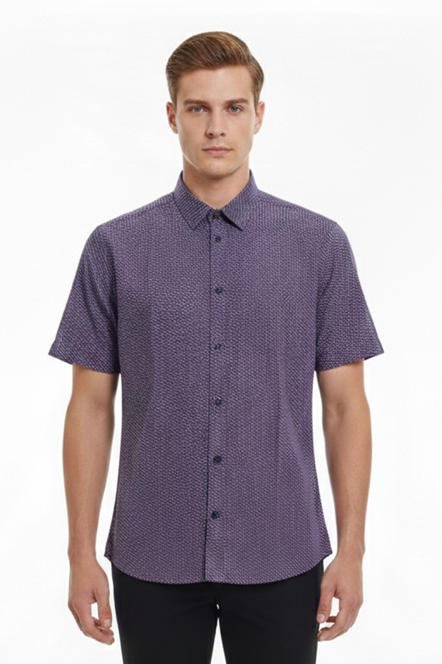 قميص منقوش للرجال - 1