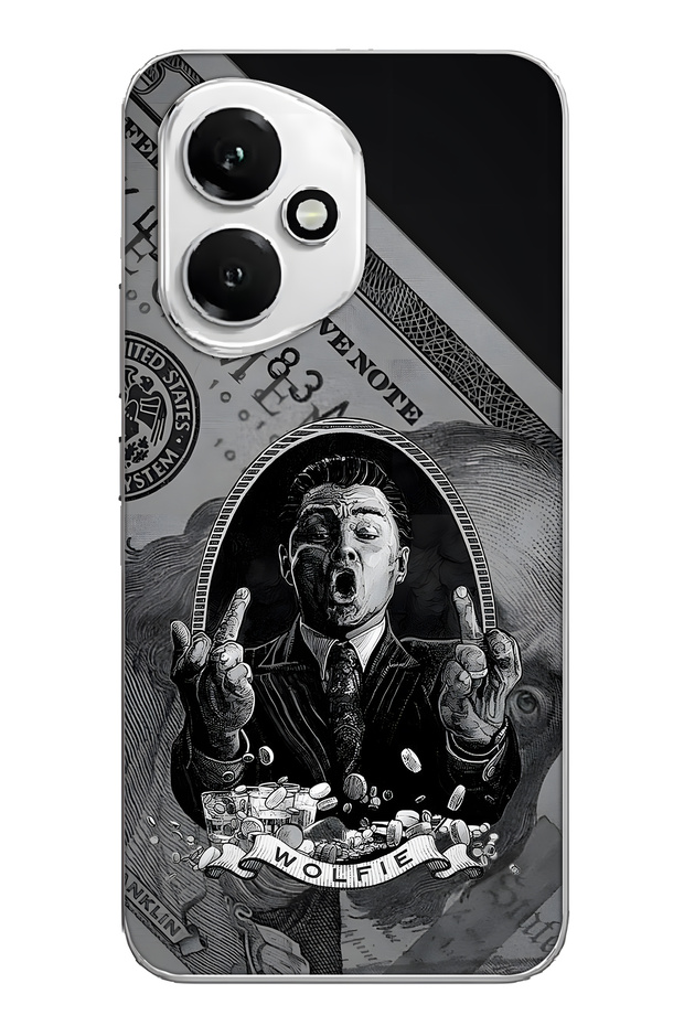 غطاء هاتف شفاف بنمط وولفي متوافق مع هونر 400 - 1