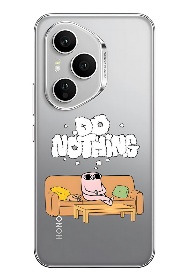 Honor 400 Pro Compatible Do Nothing Patterned Transparent Phone Case - 1