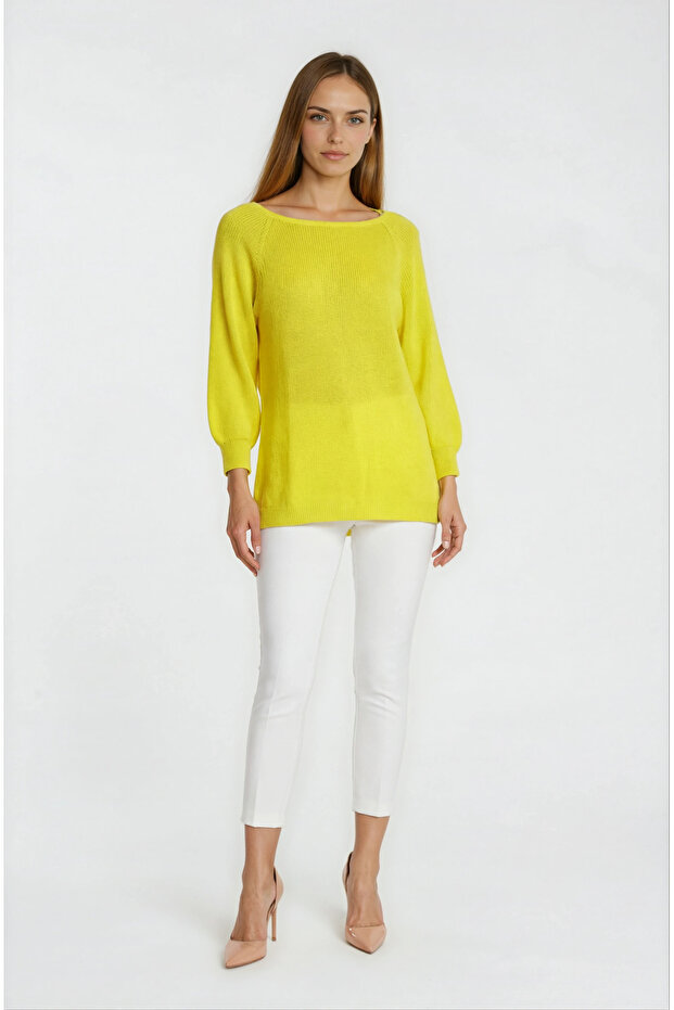 Duquenne U Yaka Triko SARI - 3