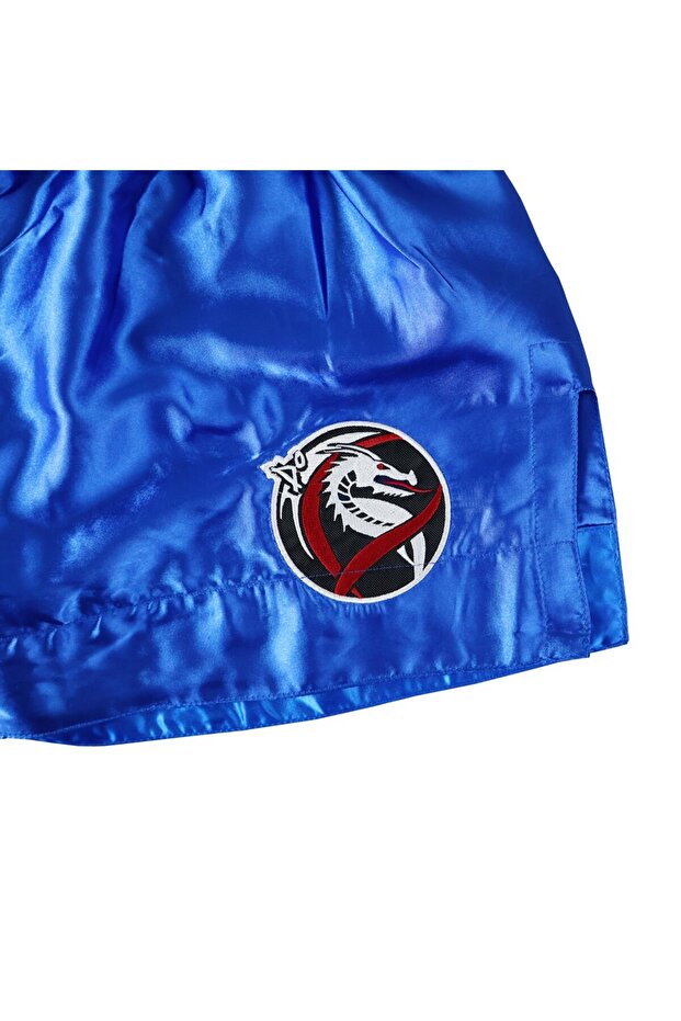 MT3033 Muaythai Şortu Mavi Kick Boks Şortu - 6