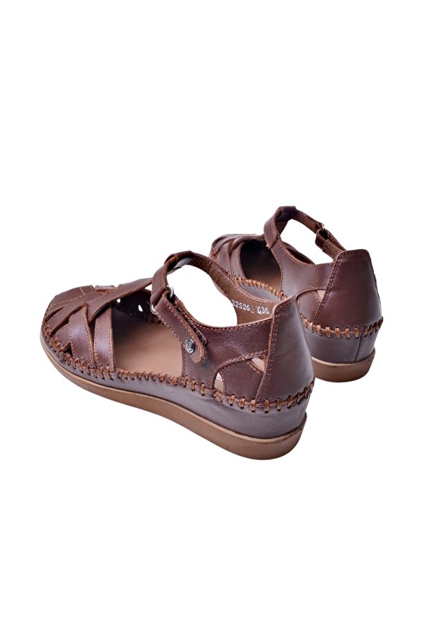 Larni Kadın Deri Sandalet - 5