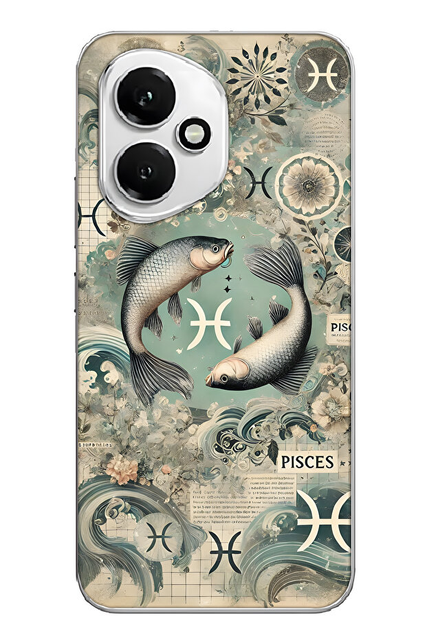 غطاء هاتف شفاف بنمط برج الحوت متوافق مع هونور 400 - 1