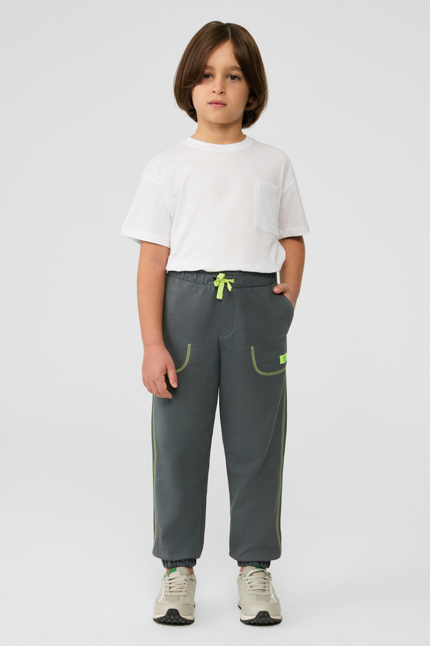 Boy Anthracite Tracksuit Bottom