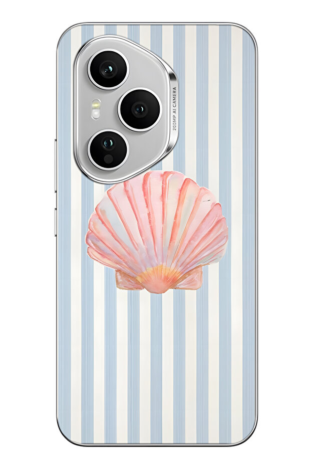 Honor 400 Pro Compatible Shell Patterned Transparent Phone Case - 1