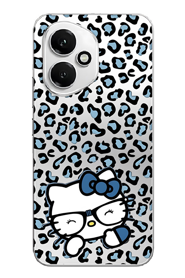 غطاء هاتف شفاف بنمط القطط متوافق مع هونر 400 - 1