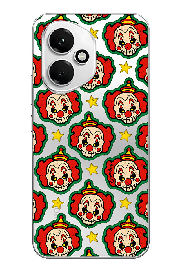 غطاء هاتف شفاف بنمط المهرج متوافق مع هونور 400 - 1