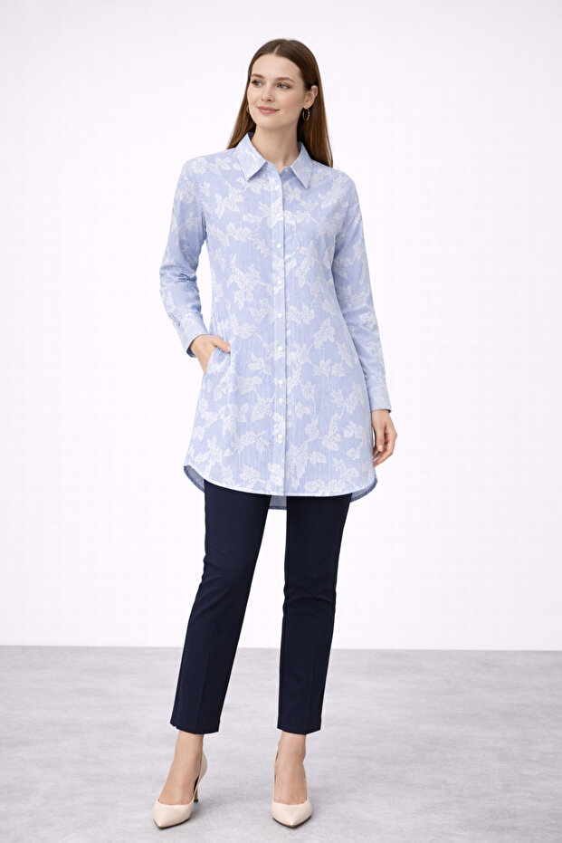 Leaf Embroidered Tunic 21042