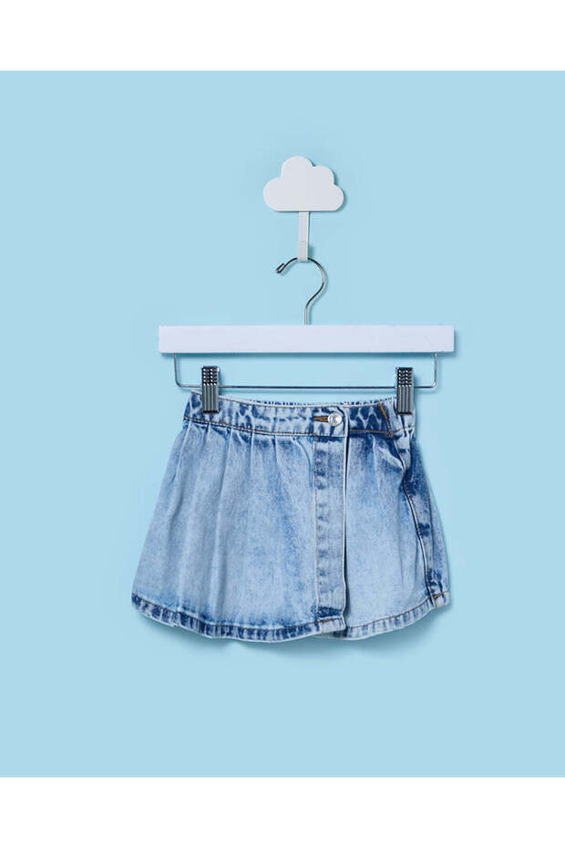 Infant Girls Light Wash Denim Skirt