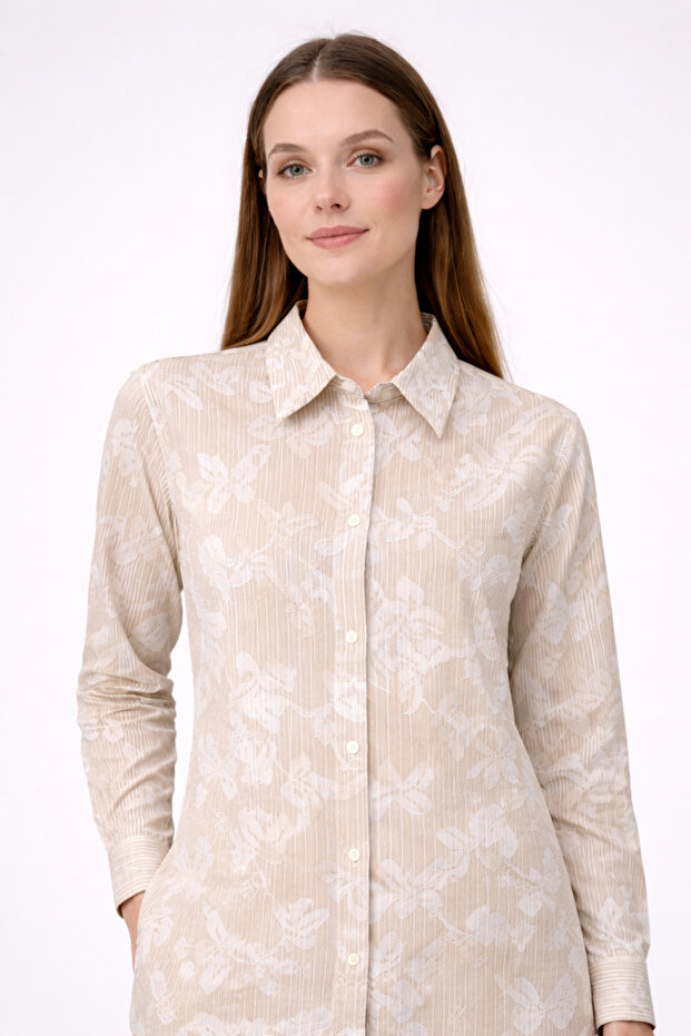 Yaprak İşlemeli Tunik 21042 - 3