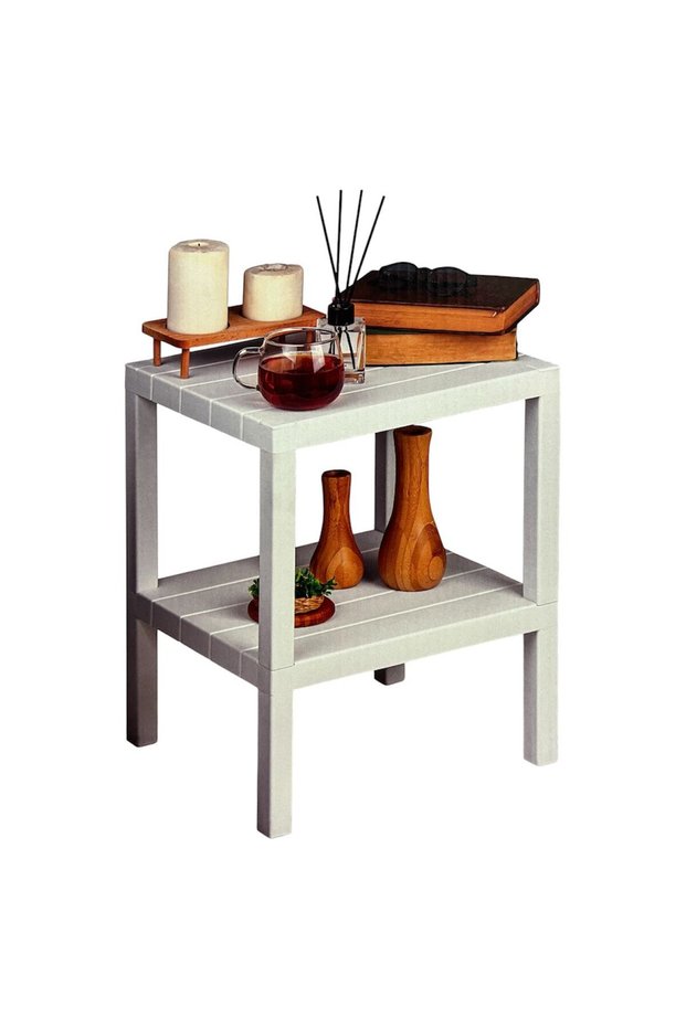 2-TIER MODULAR SHELF WHITE
