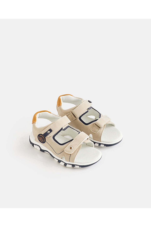 Boys Grey Patch Sandals - 2