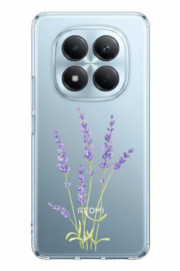Redmi Note 15 Pro 5g Compatible Lavender Flower Design Printed Silicone Case