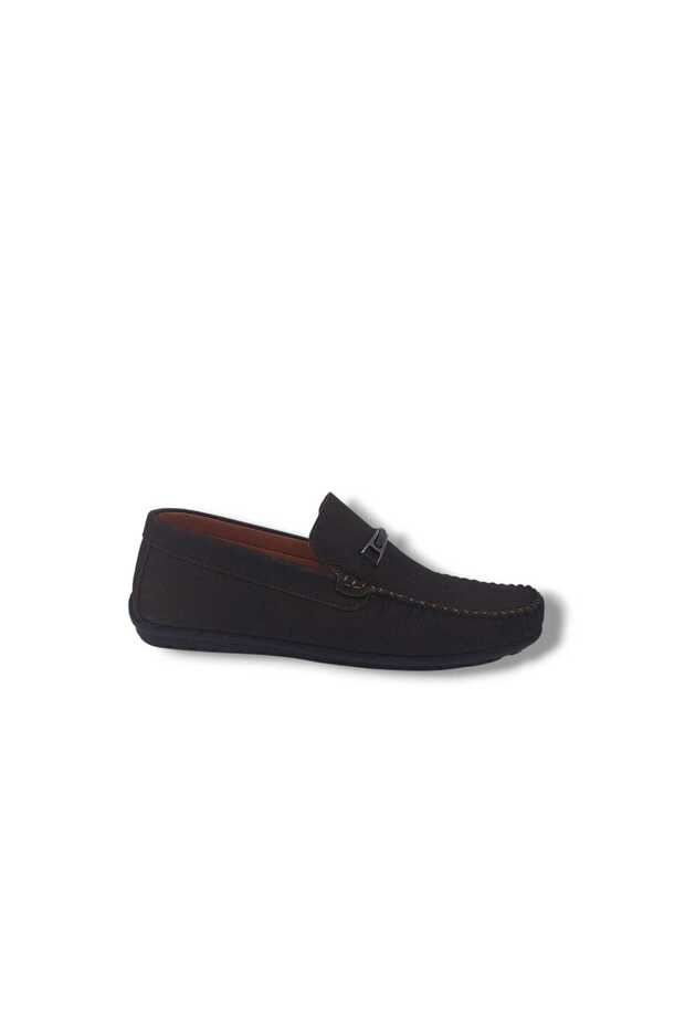 Modesa 272 Men's Brown Buckle Nubuck Genuine Leather Loafer Shoes Size 39
