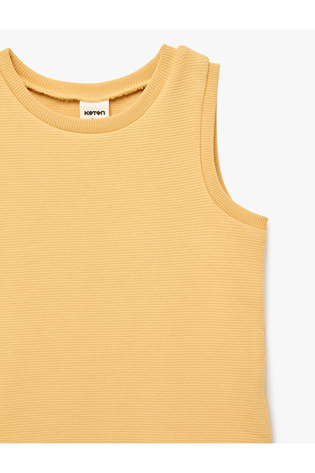 Cotton Sleeveless Crew Neck Basic Undershirt - 7