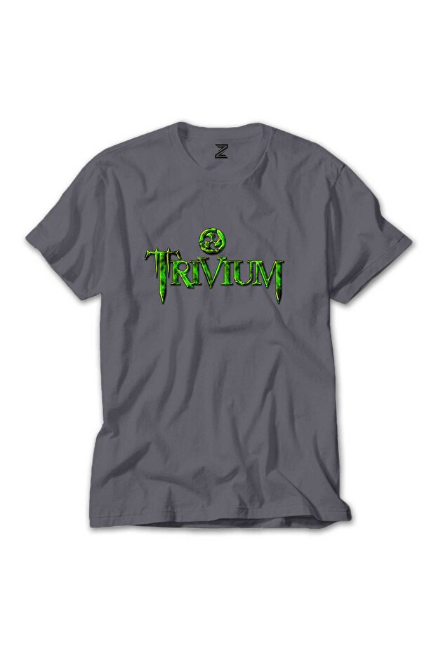 Γκρι μπλουζάκι Trivium Logo - 1