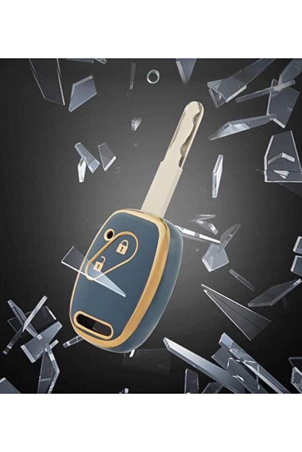 Honda Civic Fd6 Crv Accord 2 Button Auto Key Remote Gray Gold