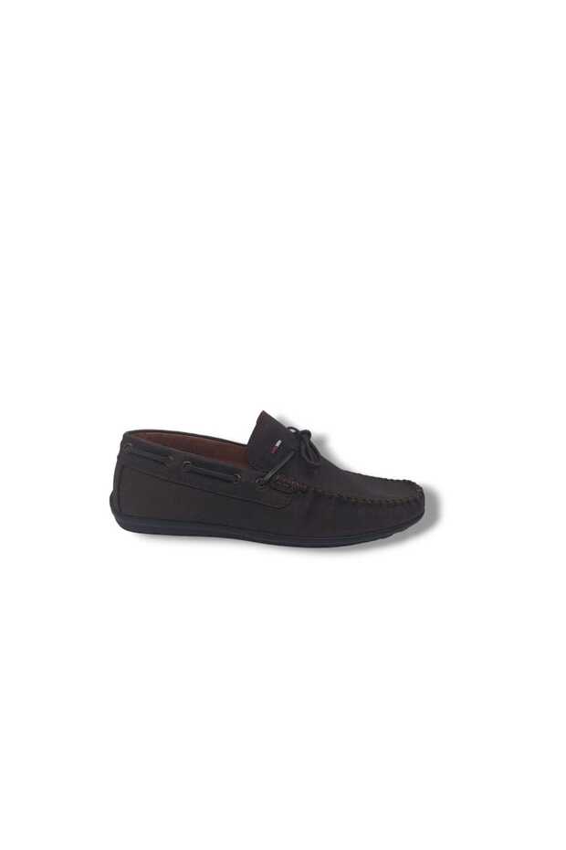 Modesa 188 Men's Brown Bowknot Nubuck Genuine Leather Loafer Shoes Size 39
