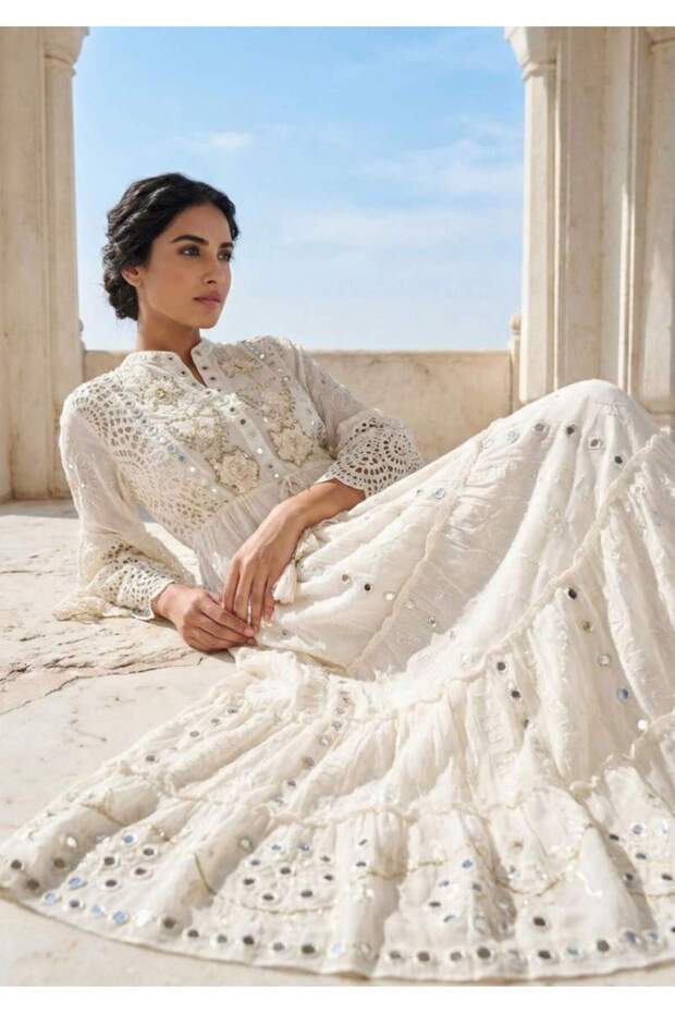 TUNICĂ LUNGĂ MEHAK Albă - 3