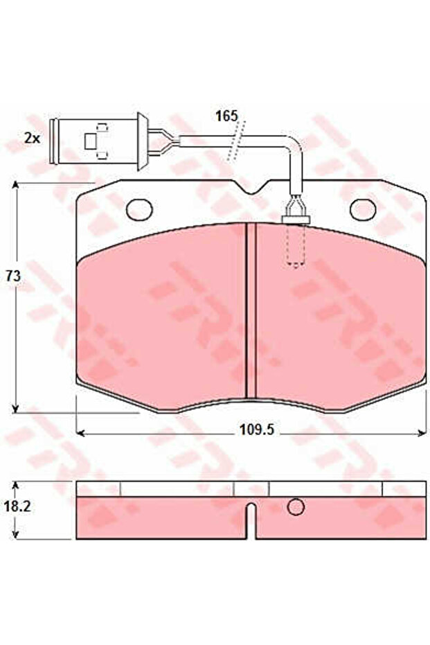 Σετ τακάκια, δισκόφρενα GDB1111 - 1