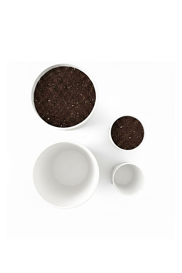 فازة بيضاء مكونة من 4 قطع - ليسينا - 5