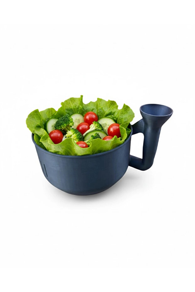 Multi-Purpose Vegetable Washer Ergonomic Design Kitchen Container with Strainer - 4