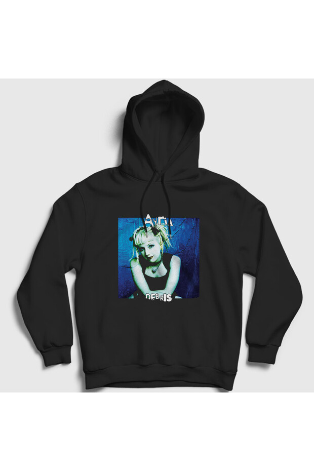 Unisex Black Debris Ayria Hooded Sweatshirt 602407Tt