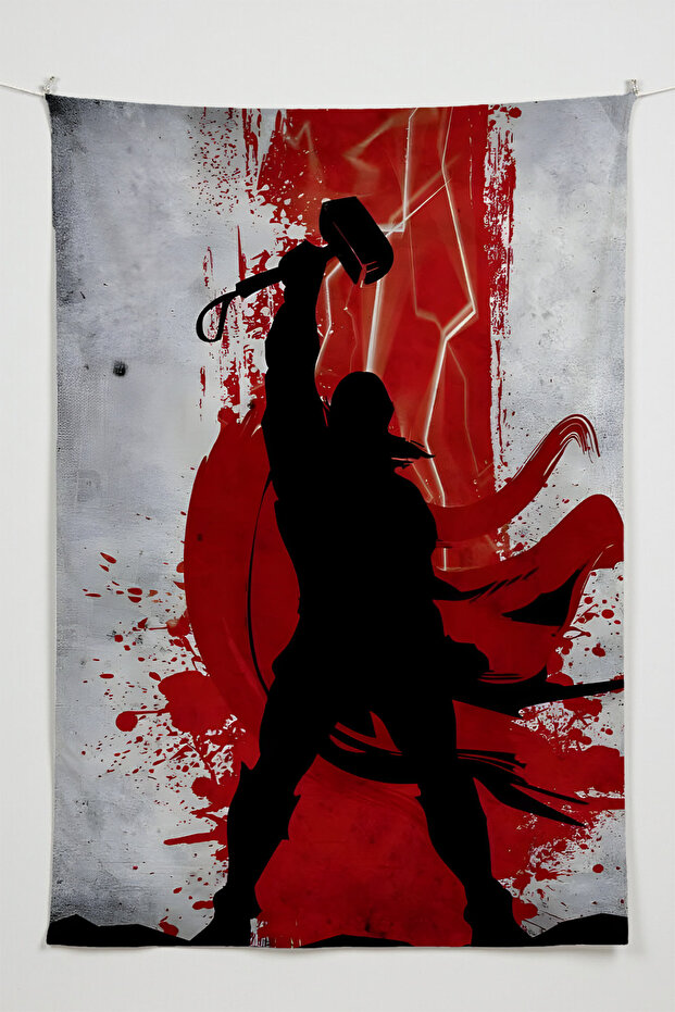 Marvel Wall Covering – Anime Movie Character Themed Quality Fabric, Room Decor Tapestry Wall Tapestry