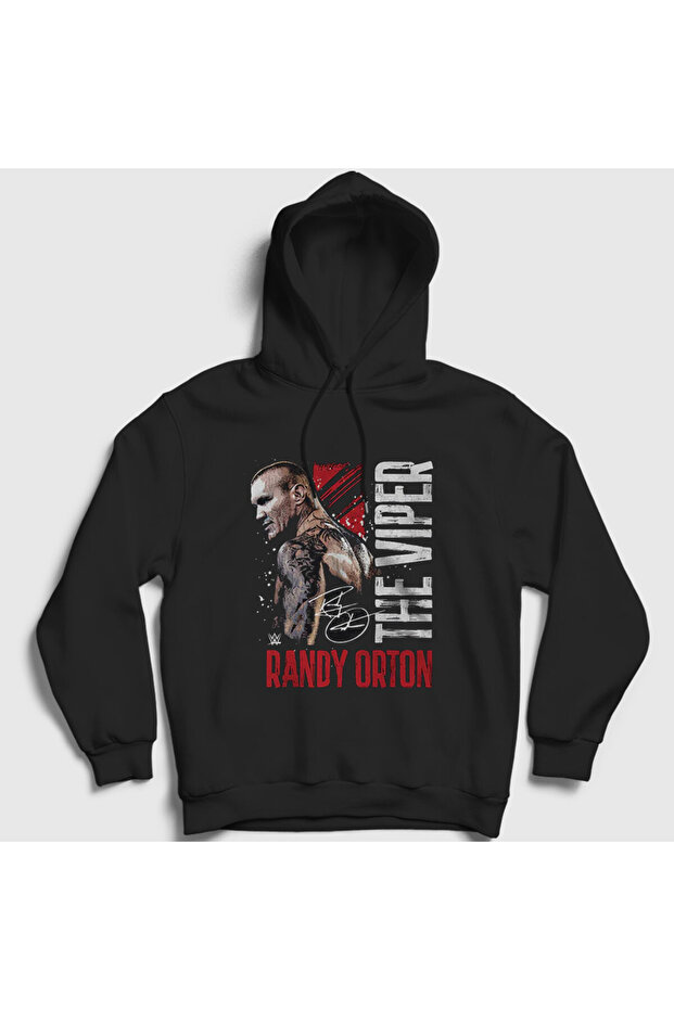 Unisex Black the Viper Wwe Randy Orton Hooded Sweatshirt 605261Tt