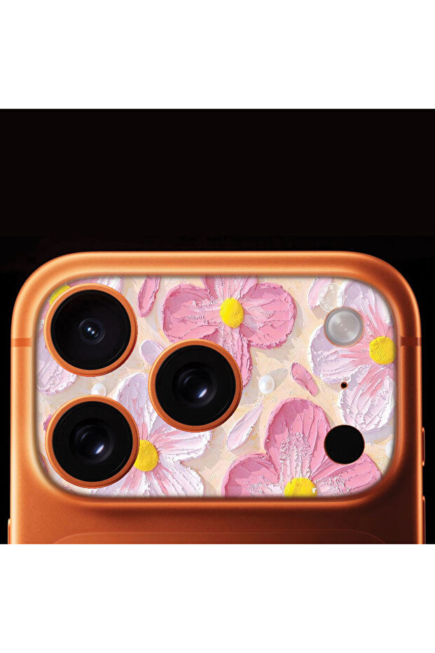 غطاء حماية كامل للكاميرا لهاتف iPhone 17 Pro Max مطبوع بنمط - PAINT BOTANICAL - 1