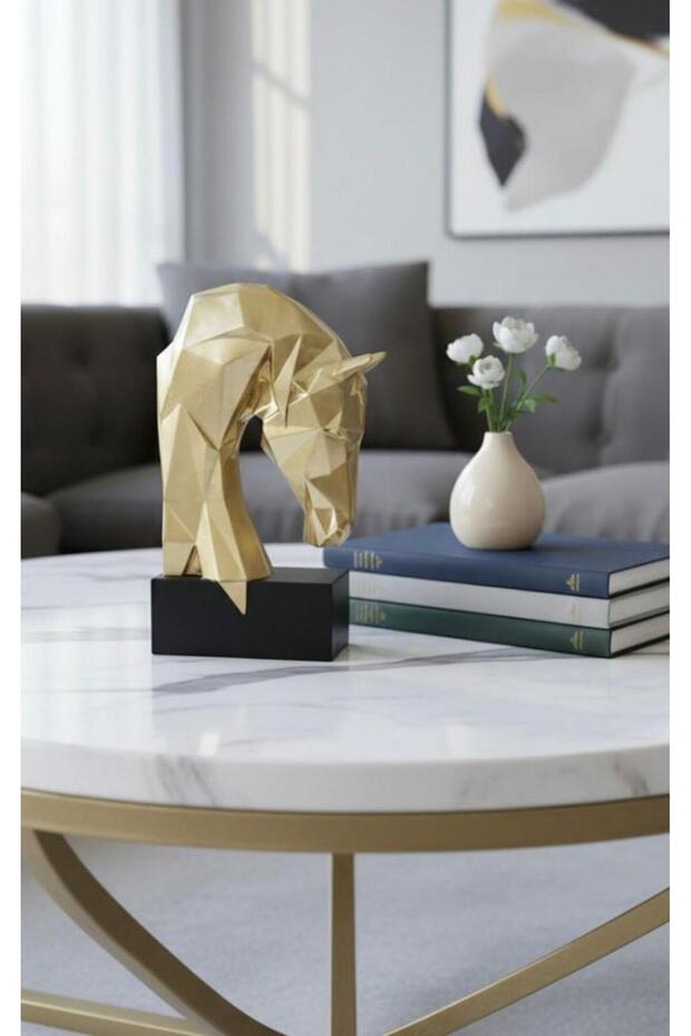 Decorative Book Holder with Cubit Horse Figurine