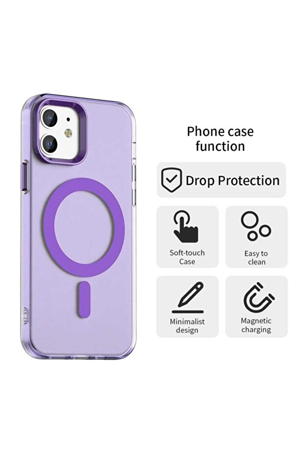 Husă iPhone 12 CandyCase MagSafe, violet - 2