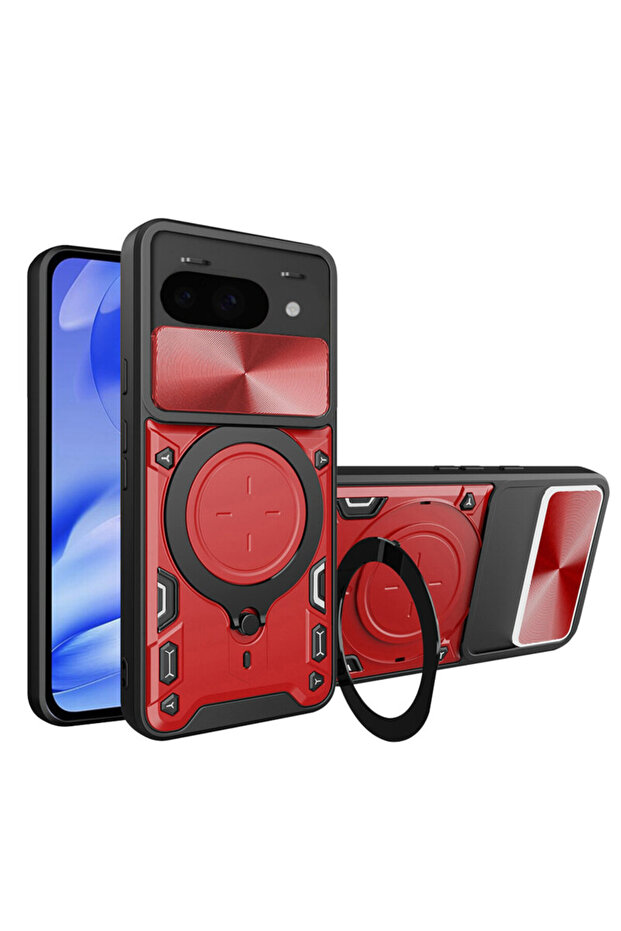 Google Pixel 9a CamGuard Pro Case, Red - 1