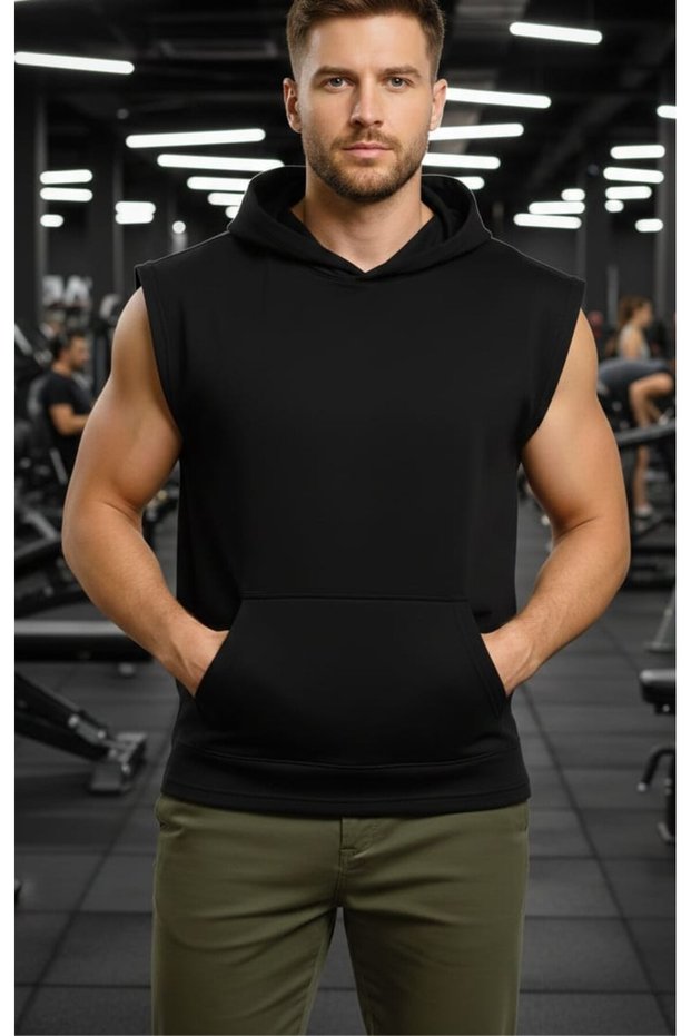 Hooded Men's Training Running Fitness Sports Athlete