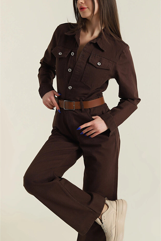 KEMERLİ JEAN KOT TULUM - 1