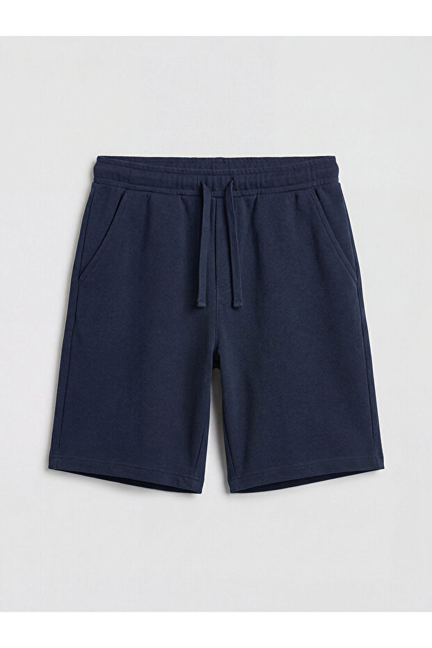 Elastic Waist Boys' Pique Shorts (S6)