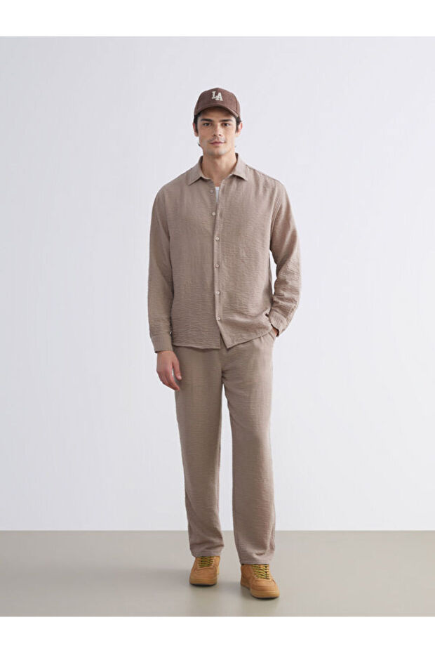 Timeless Clothing & Timeless Choices Comfortable Fit Linen-Look Men's Trousers