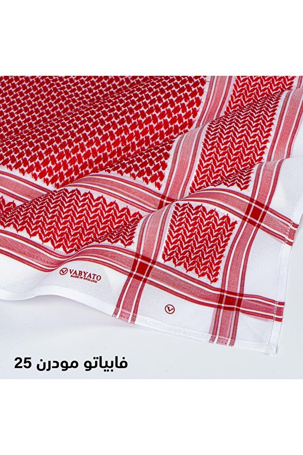 شماغ أحمر فابياتو موردن ٢٥ انجليزي