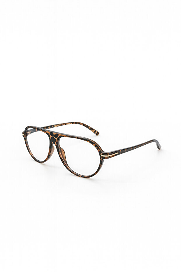 Torino Unisex Leopard Transparent Blue Block Blue Light Protection Screen Glasses Uv400 Protection Glasses