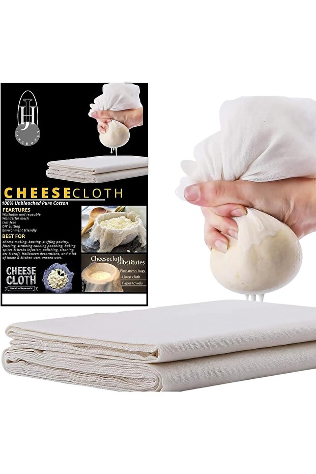 Cheesecloth 100 Grade Unbleached Pure Cotton Muslin Cloth for Straining