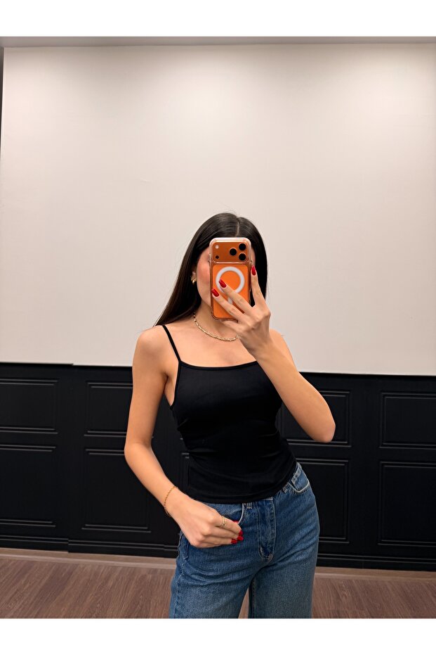 Women's Thin Strap Basic Tank Top - 3