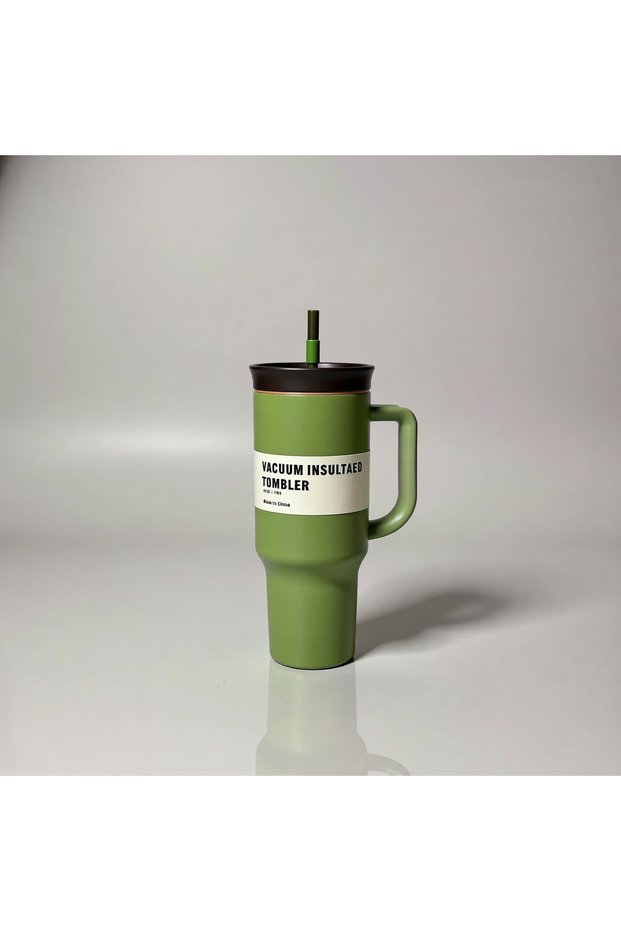 1200 ml Steel Thermos with Straw