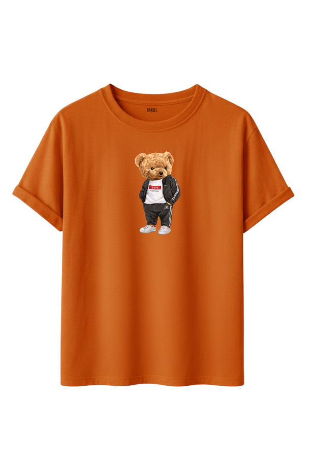 Unisex Love Yourself Teddy Bear Printed 100% Cotton Crew Neck T-Shirt