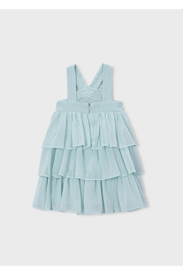 Girl's Ruffled Chiffon Dress 3912